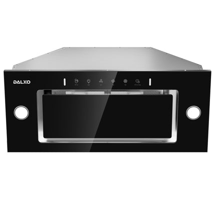 36 in. Range Hood Insert, 900 CFM Ducted/Ductless Range Hood with 4 Speed Fan, Black Stainless Steel & Tempered Glass and Gesture Sensing&Touch Control Making life Smarter