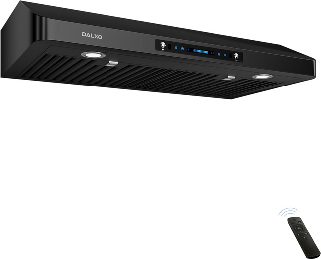 36 in. 900 CFM Ducted Under Cabinet Range Hood in Black Stainless Steel with 2 -Way Venting and LED